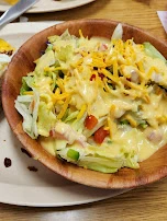 Salad and Loaded Baked Potato